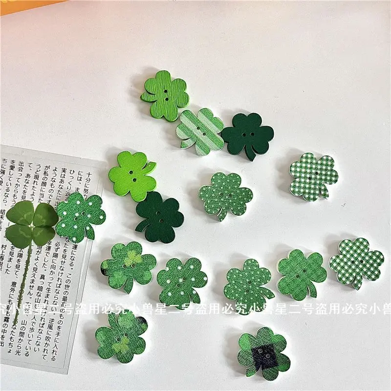 일본 레트로 초창기 스타일 녹색 클로버 나무 단추, 아 - Red Clover Flower 리뷰 및 가격