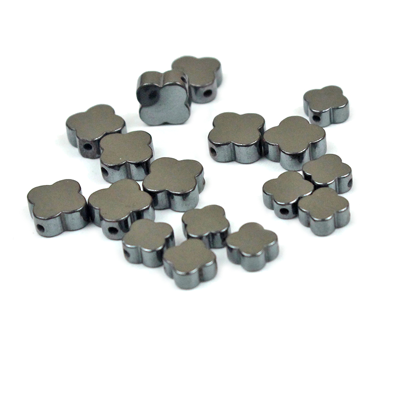 클로버 블랙 적철광 스톤 플랫 카보 숑 4mm 6mm  - Red Clover Flower 리뷰 및 가격